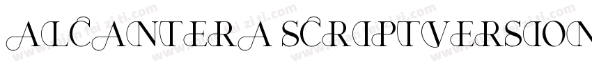 Alcantera ScriptVersion 1000字体转换